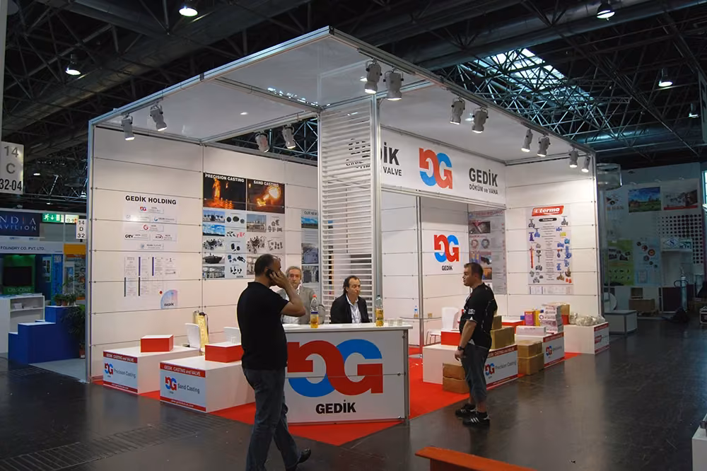 GEDİK DÖKÜM FUAR STANDI NEWCAST’11-DUSSELDORF GERMANY FUAR STANDLARI