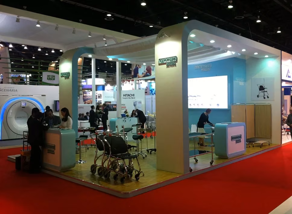Hammam Medikal Fuar Standı | Arabhealth’12 Dubai fuar standı-Dubai Booth Design