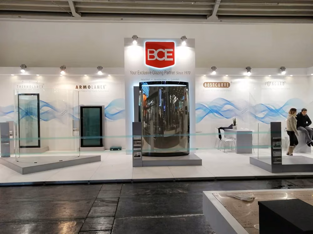 BCE BİLLUR CAM FUAR STANDI BAU’18 MÜNİH GERMANY