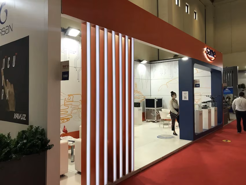 same elektronik fuar standı idef 2020 maxima fuar standları