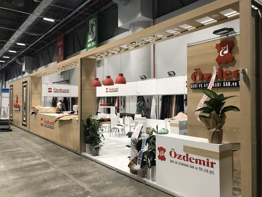 maxima fuar stand özdemir deri 2021 ifm fuar standları