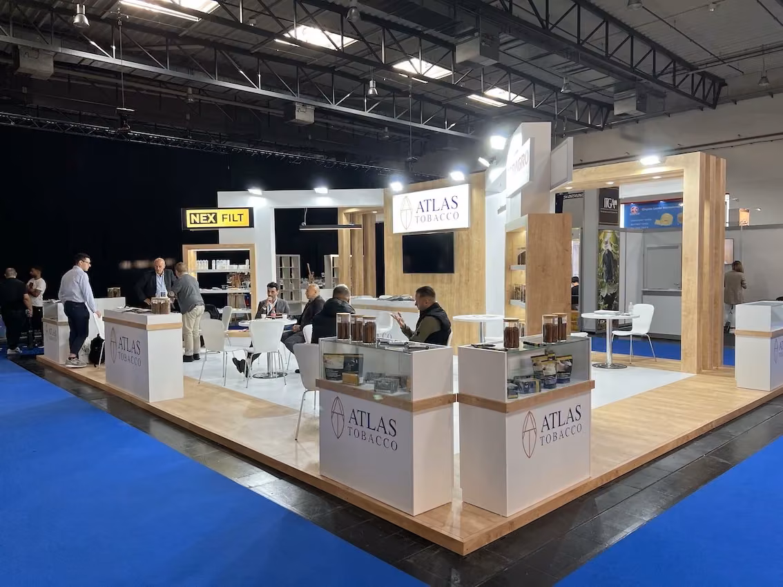 Atlas tobacco fuar standı | İntertabac’23 Dortmund Almanya Fuarları