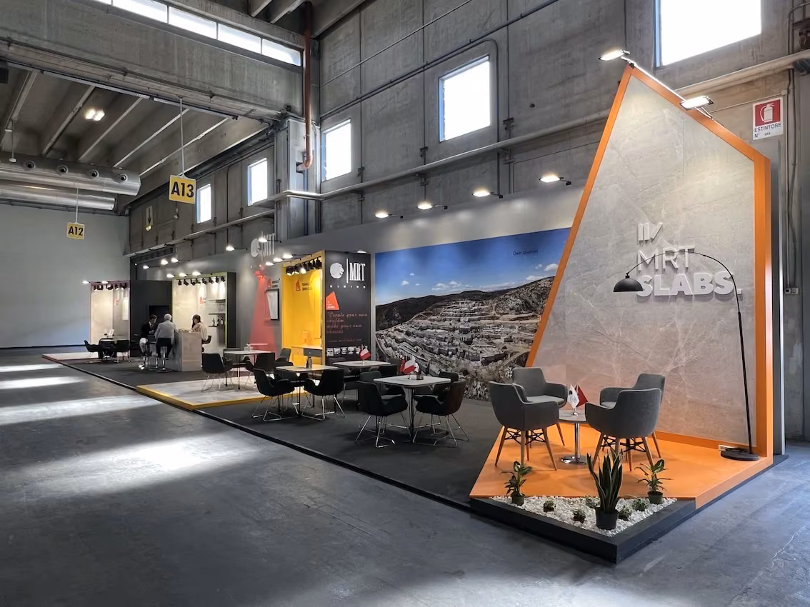 Mrt Mining fuar standı | Marmomak’23 Verona Italy fuarları
