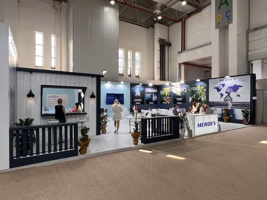 Merden lojistik fuar standı | logistech’23 İzmir Fuarları