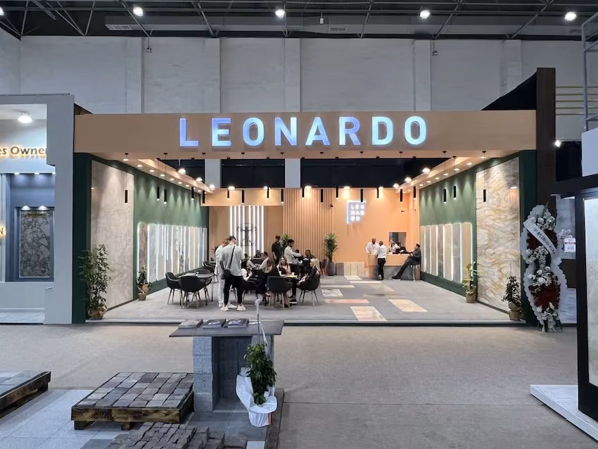 Leonardo Mermer Ahşap Fuar standı | Marble’24 İzmir Fuar Standı