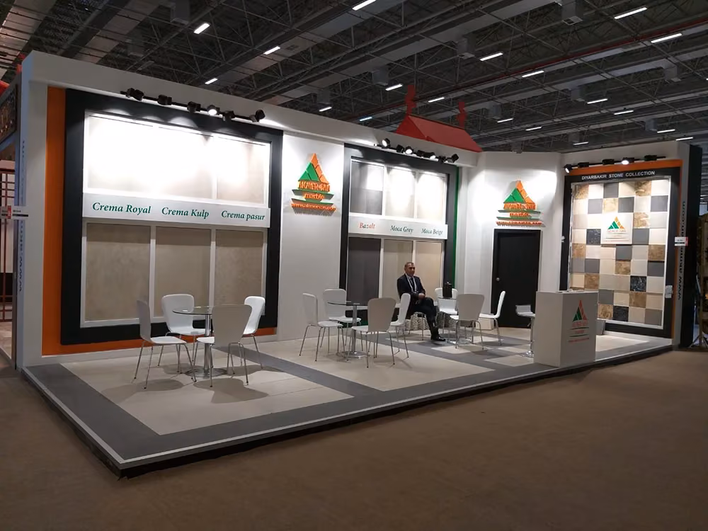 AKMERSAN FUAR STANDI MERMER 2019-İZMİR FUAR STANDLARI